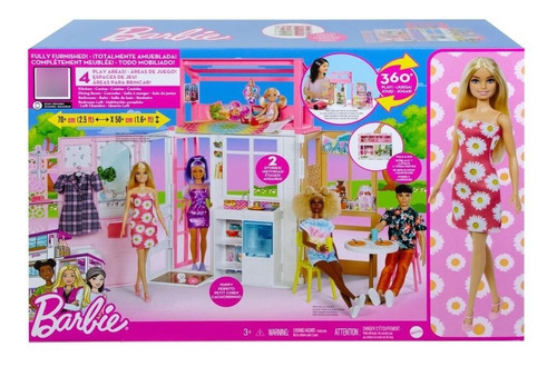 Casa De Barbie Con Muñeca - Mattel