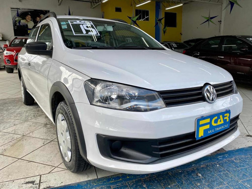 Imagem 4 de 14 de Vw Saveiro Cabine Dupla Trendline 1.6 2015 Completo