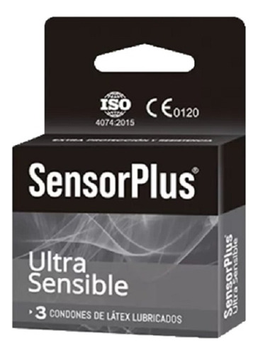 Condón Sensorplus - Caja De 3 Unidades - Ultra Sensible