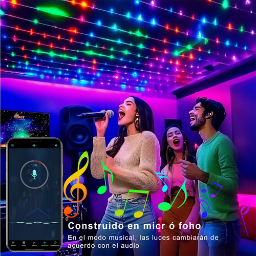 Tira De Led Bluetooth 5m Luz Led Rgb Inteligentes App Wevivi