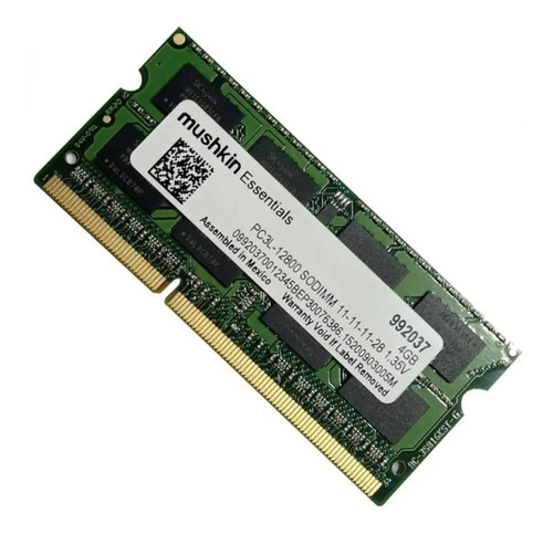 Memoria Ram Ddr3 1600mh 4gb Laptop Pc3 12800 Sodimm Mushkin 