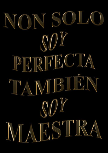 Libro: Non Solo Soy Perfecta, También Soy Maestra: Agenda 20