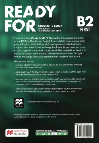 Ready For B2 First Student's Book 4th Edition Macmillan