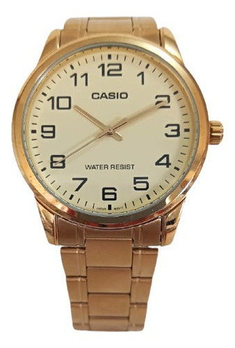 Reloj Casio Original Color Dorado Para Caballero