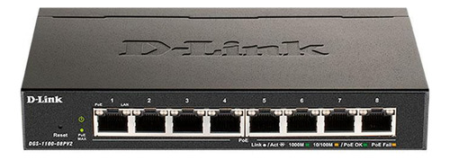 Switch D-link 8 Puertos Gigabit L3 16 Gbps Poe 64 W