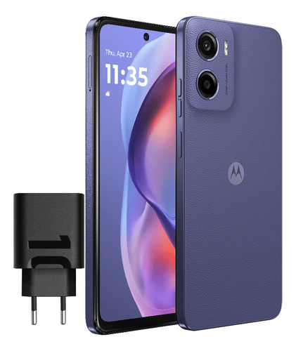 Motorola Moto E15 Dual Sim 64 Gb / 2gb Ram Hasta 6gb - Morado, 5200 mAh, Gorilla Glass 3, Brillo 1000 nits.
