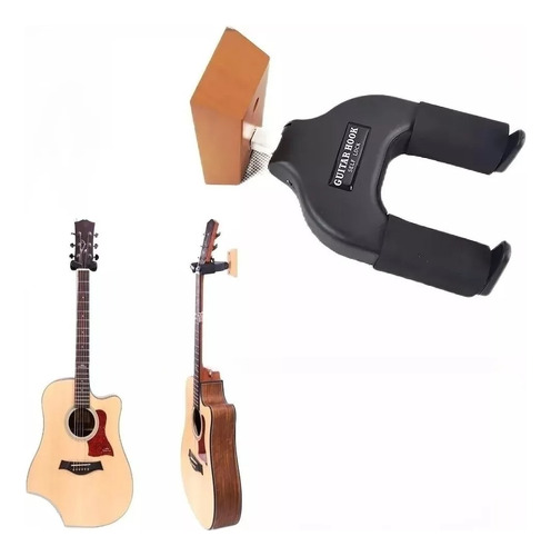 Soporte Para Guitara Con Bloqueo De Seguridad / Muro O Pared