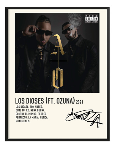 Cuadro Anuel Aa Music Album Tracklist Los Dioses Ozuna