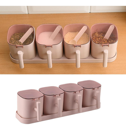 Clm Caja De Especias Botella De Condimentos Vinagrera Rosa B