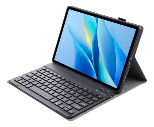 Funda Negra De Poliuretano Con Teclado Para Vivo Pad Air/iqo