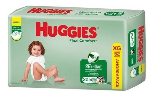 Pañales Huggies Flexi Comfort sin género  XGPañales Huggies Flexi Comfort sin género XG