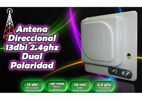 Antena Panel Zona Wi-fi 13 Dbi