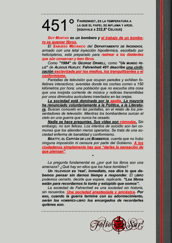 Ray Bradbury - Fahrenheit 451 (nuevo) Ilustrado. Tapa Blanda