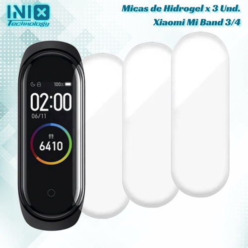 Micas De Hidrogel Para Xiaomi Mi Band / 3 Und Envío Rápido