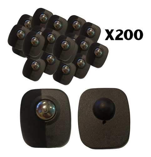 Pack X200 Alarma Sensor Con Pin Antirrobo Ropa Am 58khz Vnz