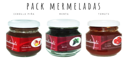 Mermeladas Pack Cebolla Piña, Menta, Tomate + 1 Pack A Elecc