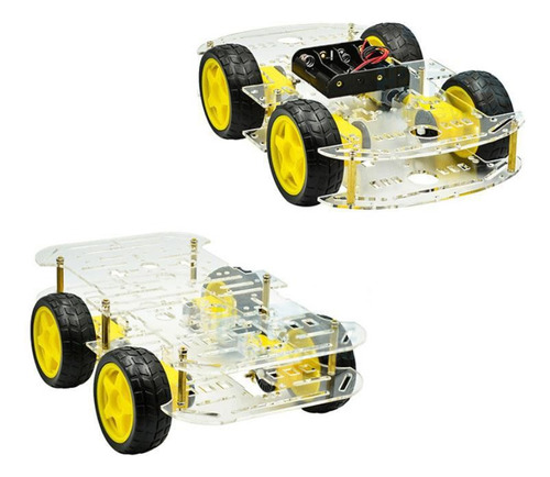 Chasis Robot 4x4 Para Arduino/raspberry Pi - 4 Ruedas