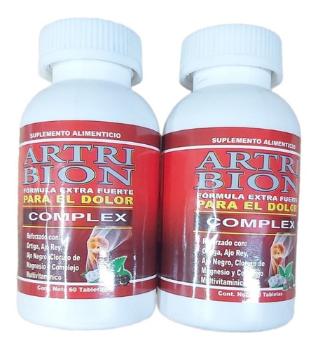 Artri Bion Complex Extra Fuerte 60 Tblts Dolor 2 Piezas 