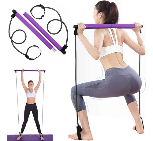 Barra De Pilates Con Banda De Resistencia Para Entrenamiento
