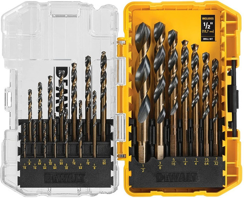 Juego De Mechas De Taladro Dewalt Madera Metal , 21 Piezas.