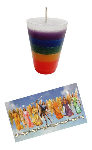 Veladora 7 Arcángeles Aromatica 2pz