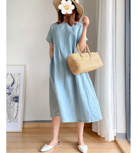 Vestido holgado largo sale