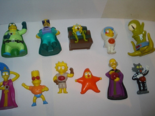 Figuras The Simpson Promocionales Burguer King Lote 11 Pzas