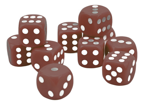 Juego De 30 Dados De Plástico, 16 Mm, 6 Lados, Esquinas Redo