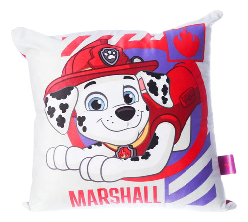 Almofada Patrulha Canina Marshall Veludo 40cm Zona Criativa