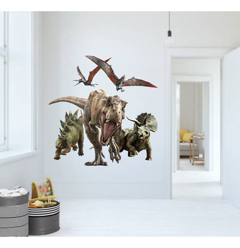 Vinilo Decorativo Pared Dinosaurios T Rex 50x50