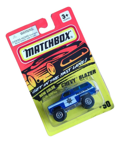 Camioneta Chevy Blazer Policía Matchbox Original Off-road