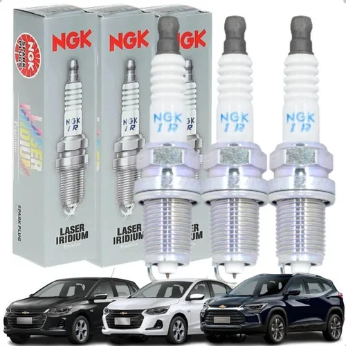 comprar Jogo 3 Velas De Ignição Ngk Iridium Onix Plus 1.0 12v Turbo