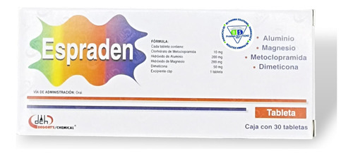 Espraden Alivio Problemas Digestivos C/30 Tabletas Degort's