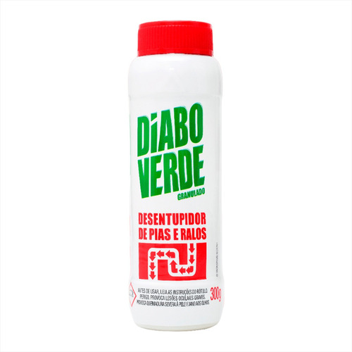 Desentupidor De Pias Ralos Vasos 300g Diabo Verde Granulado