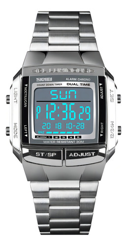 Reloj Skmei 1381 Digital Vintage Silver para hombre y mujer