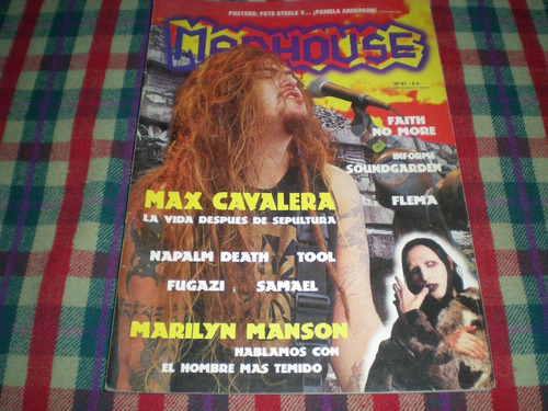 Revista Madhouse Tapa Max Calavera Nota Marilyn Manson