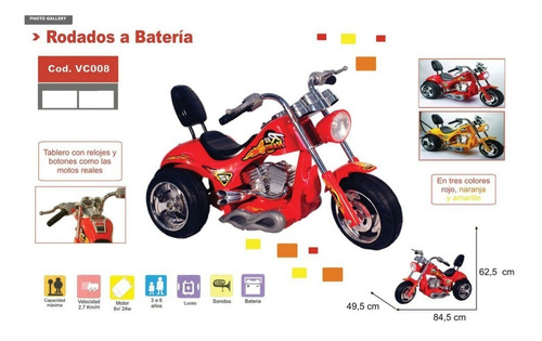 Moto Chopera A Bateria 6v Jem Vc008