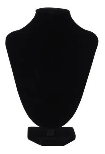 Maniquí  Negro De Terciopelo Para Collar Y Joyas