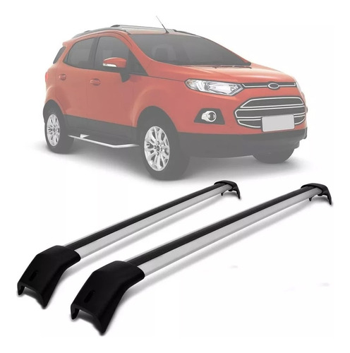 Rack De Teto Travessa Acoplada Prata Ford Ecosport 2021