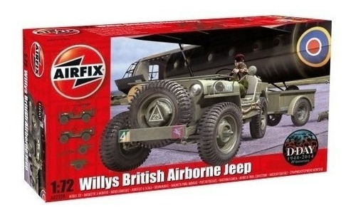 Airfix 1:72 Kit De Jeep Aerotransportado Britanico Willys ()