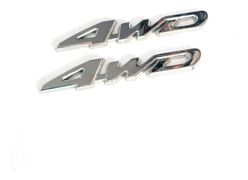 Par Emblemas Insignias 4wd Para Camioneta 4x4 Lateral Metal