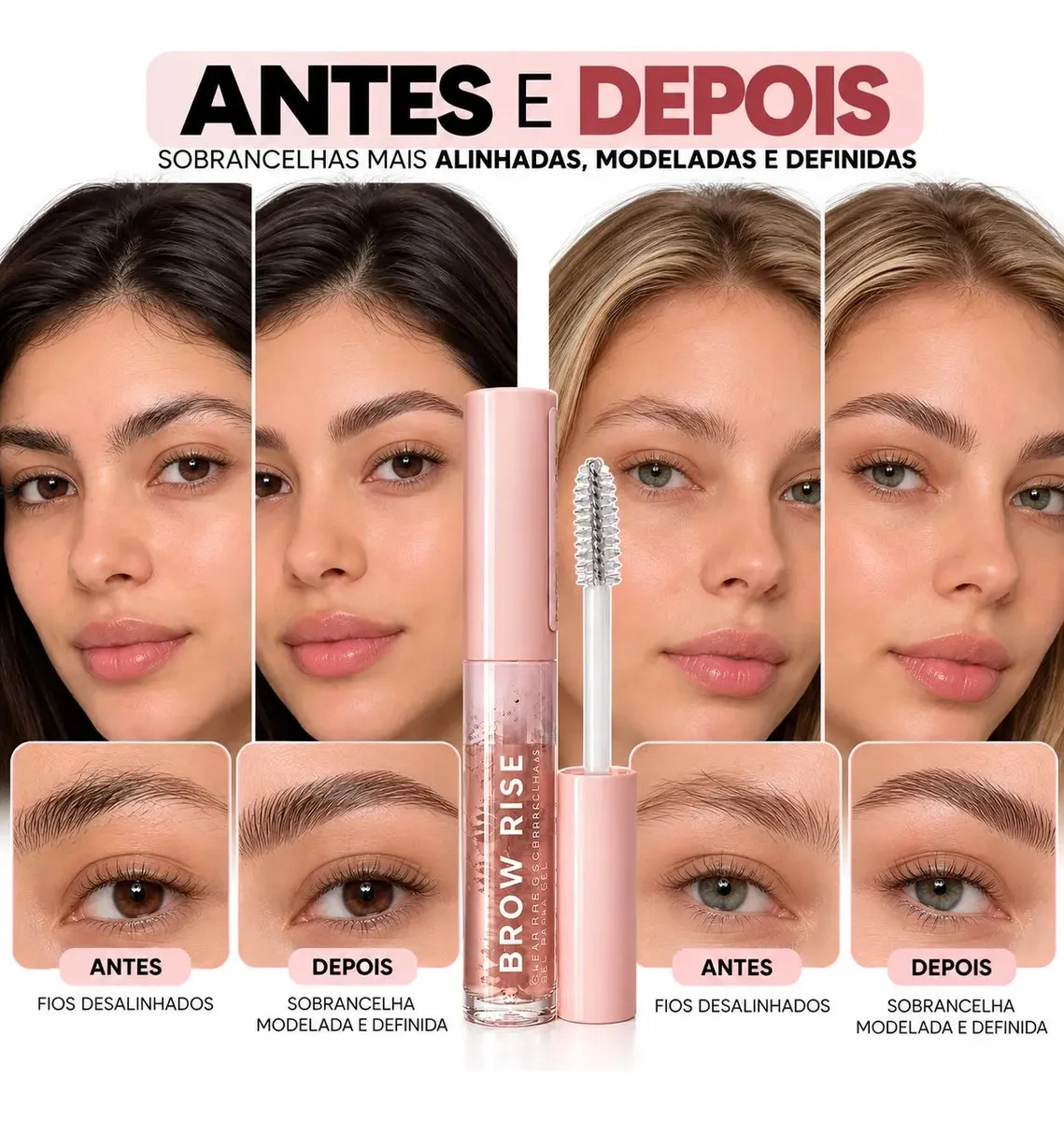 Gel Para Sobrancelha Ruby Rose 8,3g Fixa Modela E Define