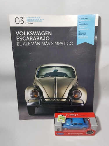 Auto Escarabajo Escala Sin Rodar + Revista Mag 57450