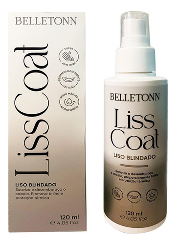 Liss Coat Finalizador Capilar Efeito Liso Blindado Antifrizz