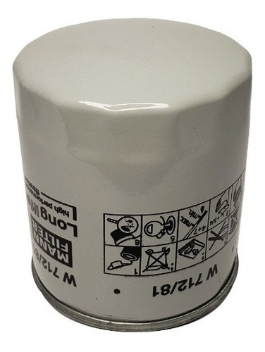 Imagen 3 de 4 de Filtro Aceite W712/81 Long Life Mann Filter Chevrolet Dodge