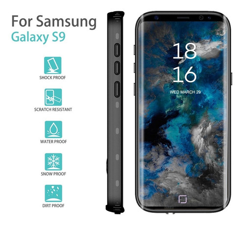 Imagen 4 de 5 de Funda Impermeable Samsung Galaxy S9