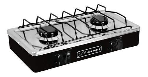 Parrilla Gas Estufa De Acero Inoxidable 2 Quemadores + Envio