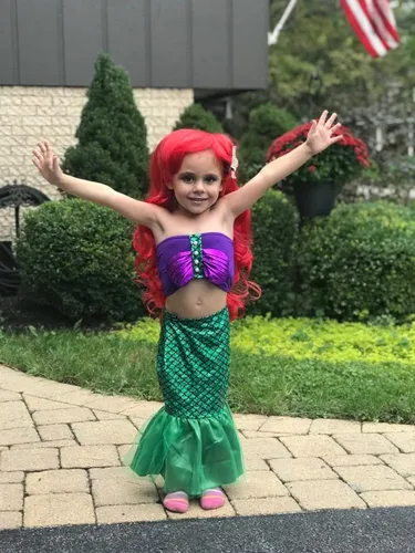 Disfraz Vestido Princesa Sirena Sirenita Ariel Env o gratis