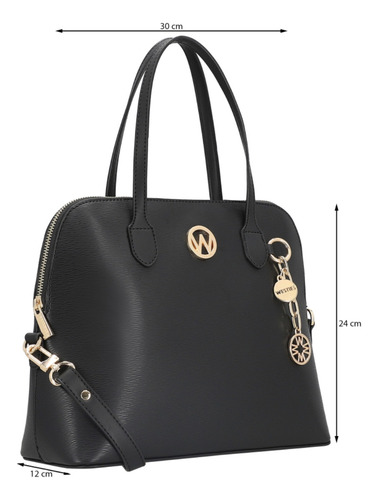 Bolsa Satchel Para Mujer Westies Negro Hbhelsing18we