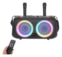 Comprar Parlante Havit Bluetooth Portátil Radio Fm Usb 2 Micrófonos